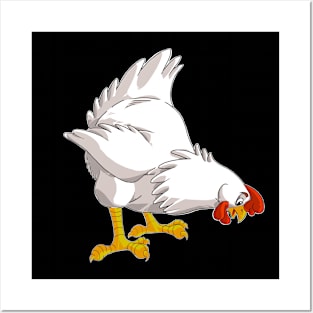 Cartoon Chicken Posters and Art